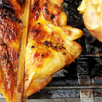 Classic Thai BBQ Grilled Chicken Recipe (with thick soup dipping sauce)